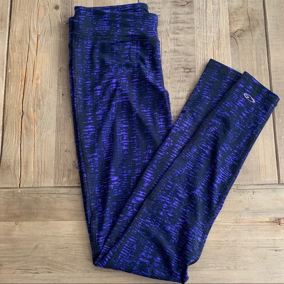 C9 Champion Purple & Black DuoDry+ Workout Pants - Picture 1 of 3